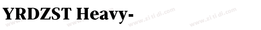 YRDZST Heavy字体转换